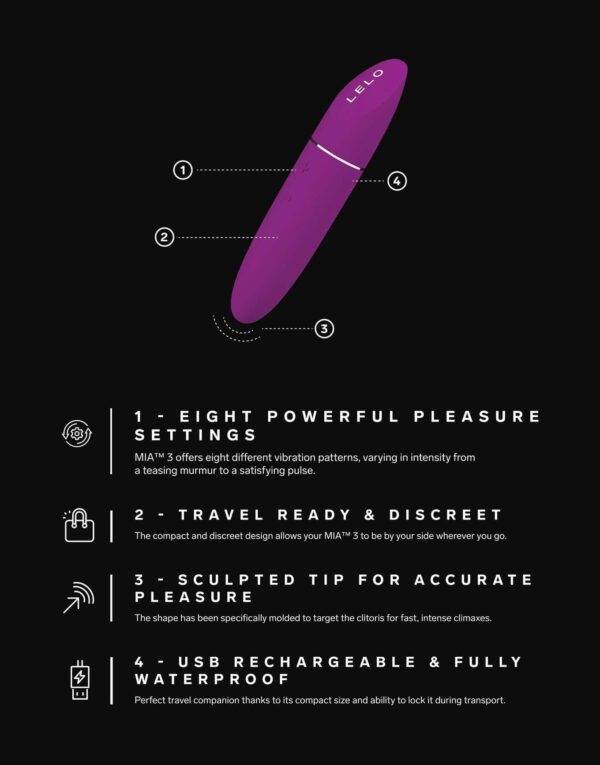 LELO MIA 3 DEEP ROSE - Image 3