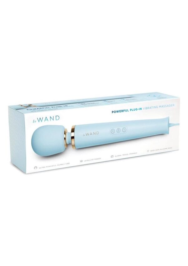LE WAND PLUG-IN VIBRATING BLUE
