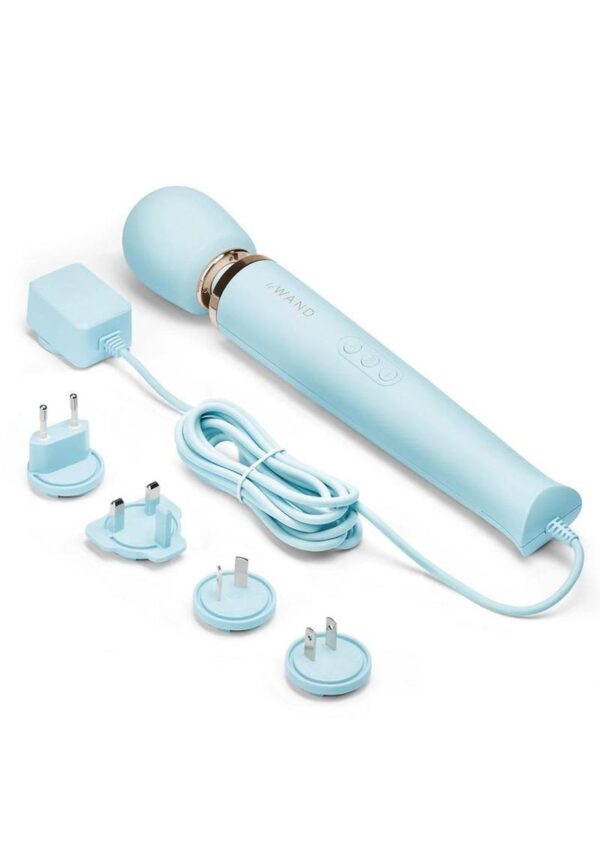 LE WAND PLUG-IN VIBRATING BLUE - Image 3