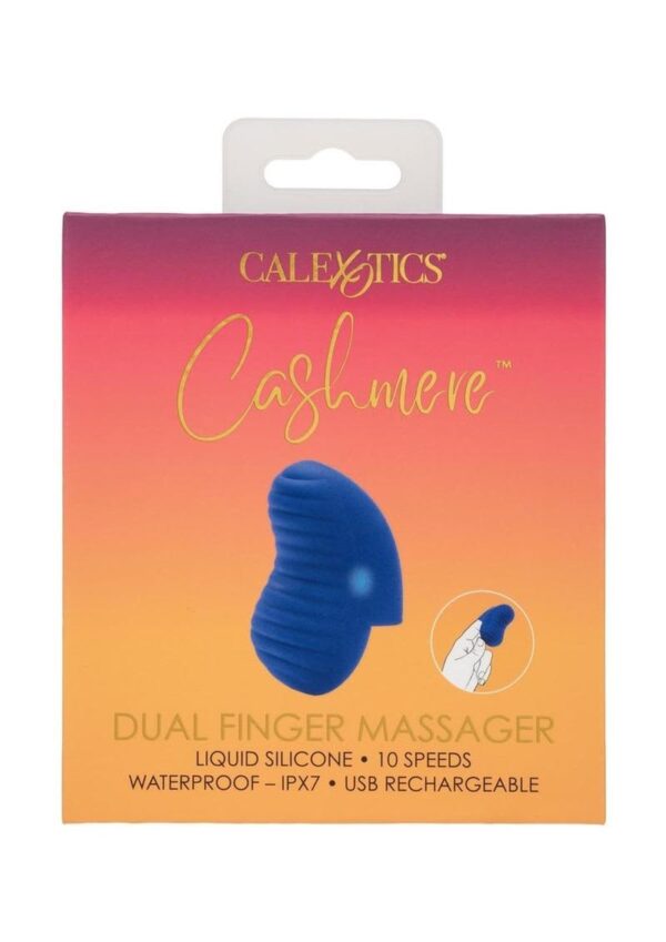 CAL EX CASHMERE DUAL FINGER MASSAGER BLUE