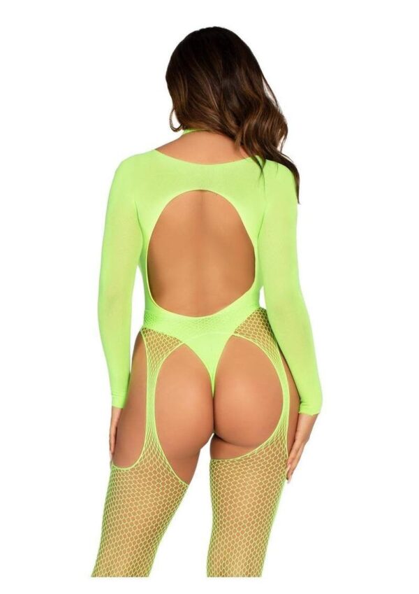 LA 89321 2PC LAYERED SUSPENDER JUMPSUIT TEDDY GREEN - Image 2