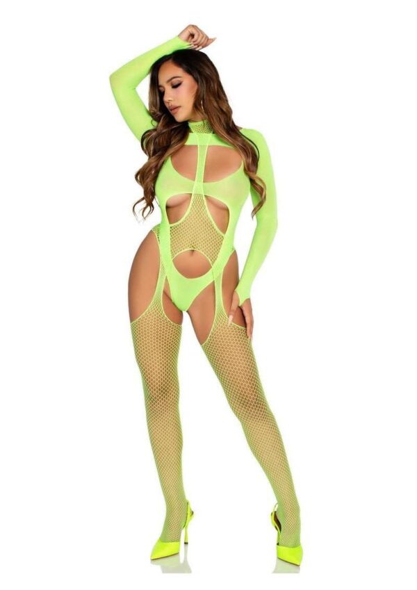 LA 89321 2PC LAYERED SUSPENDER JUMPSUIT TEDDY GREEN