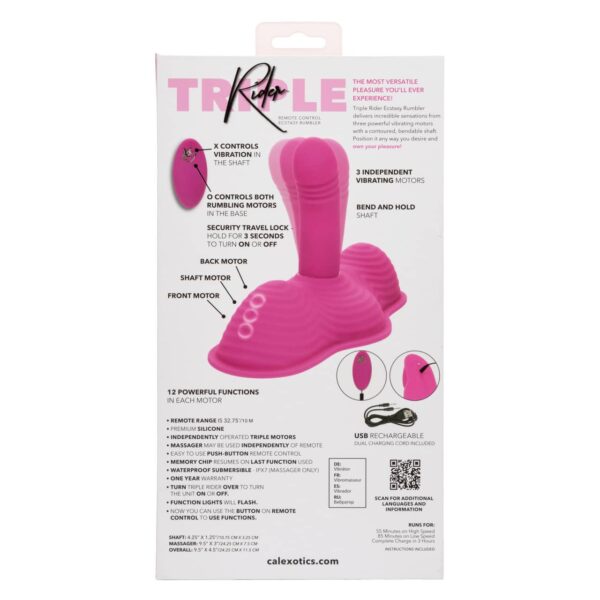CAL EX TRIPLE RIDER ECSTASY RUMBLER PINK - Image 3