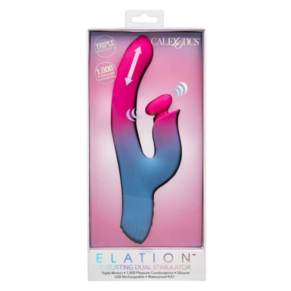 CAL EX ELATION THRUSTING DUAL STIMULATOR