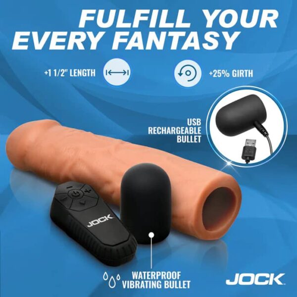 CURVE JOCK SILICONE EXTENSION W/REMOTE TAN - Image 3