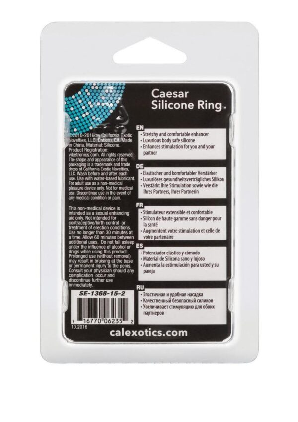 CAL EX CAESAR SILICONE RING BLK - Image 3