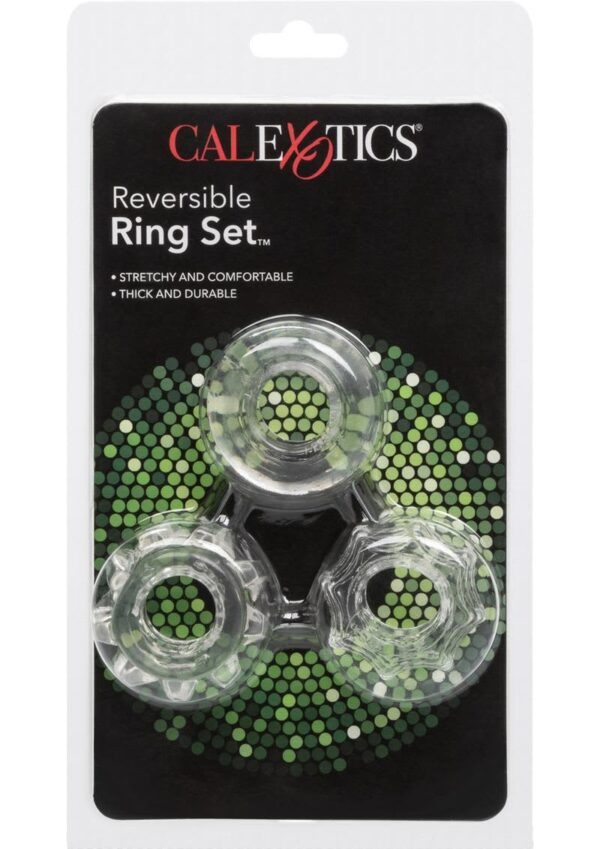 CAL EX REVERSIBLE RING SET CLEAR