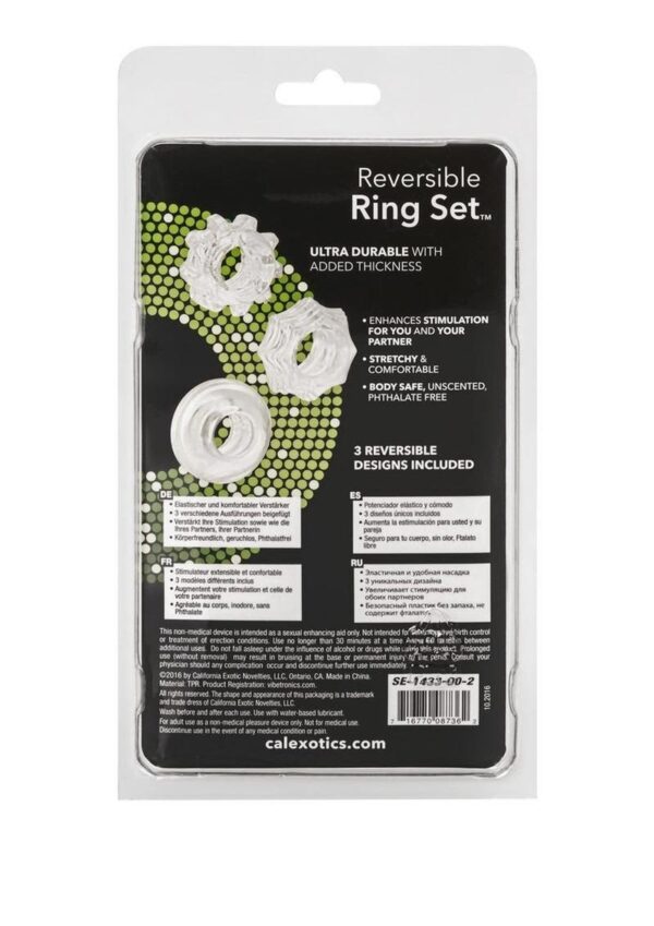CAL EX REVERSIBLE RING SET CLEAR - Image 2