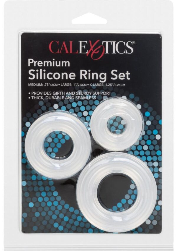 CAL EX PREMIUM SILICONE RING SET CLEAR