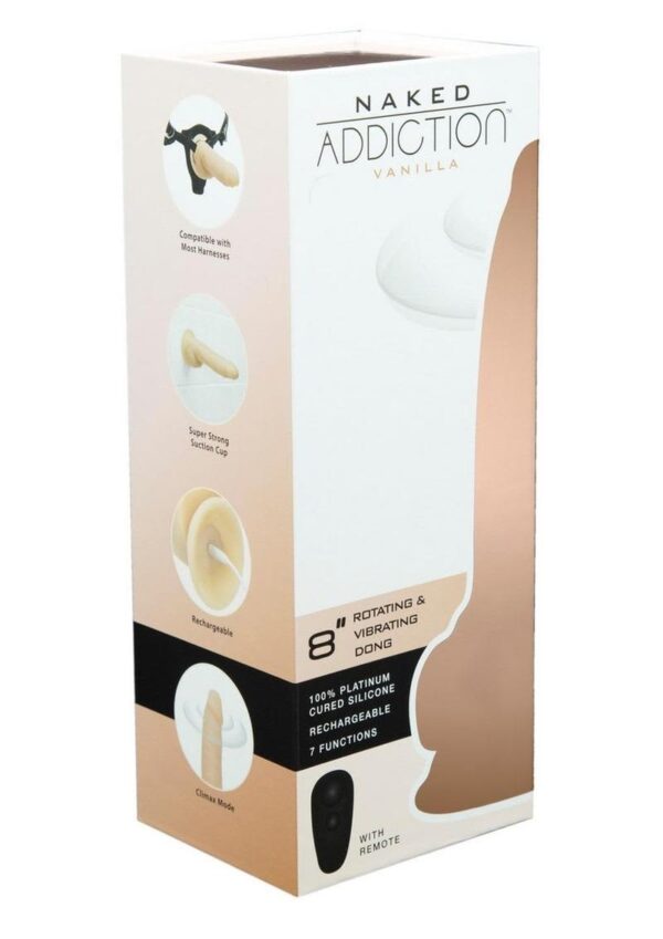BMS NAKED ADDICTION 8" ROTATING FLESH