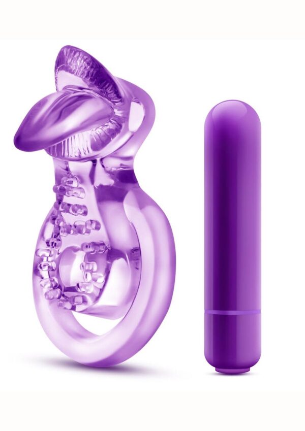 BL LICK IT VIBRATING DOUBLE STRAP RING - Image 2