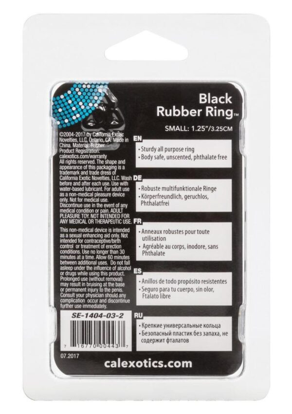 CAL EX BLACK RUBBER RING SMALL - Image 2