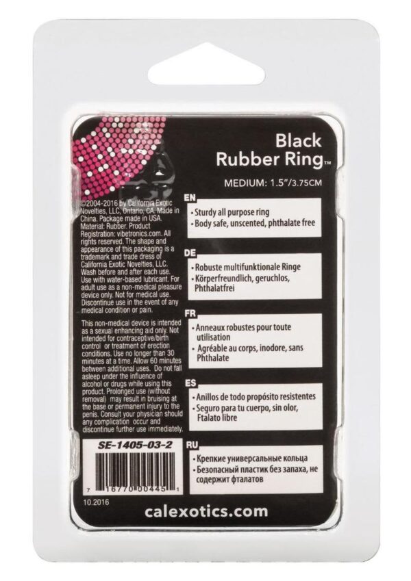 CAL EX BLACK RUBBER RING MED - Image 2