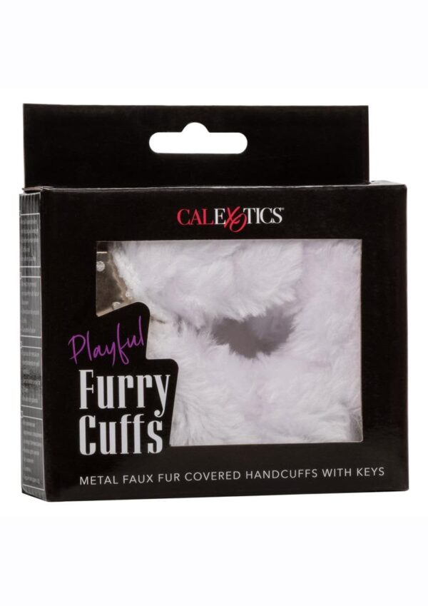 CAL EX PLAYFUL FURRY CUFFS WHT