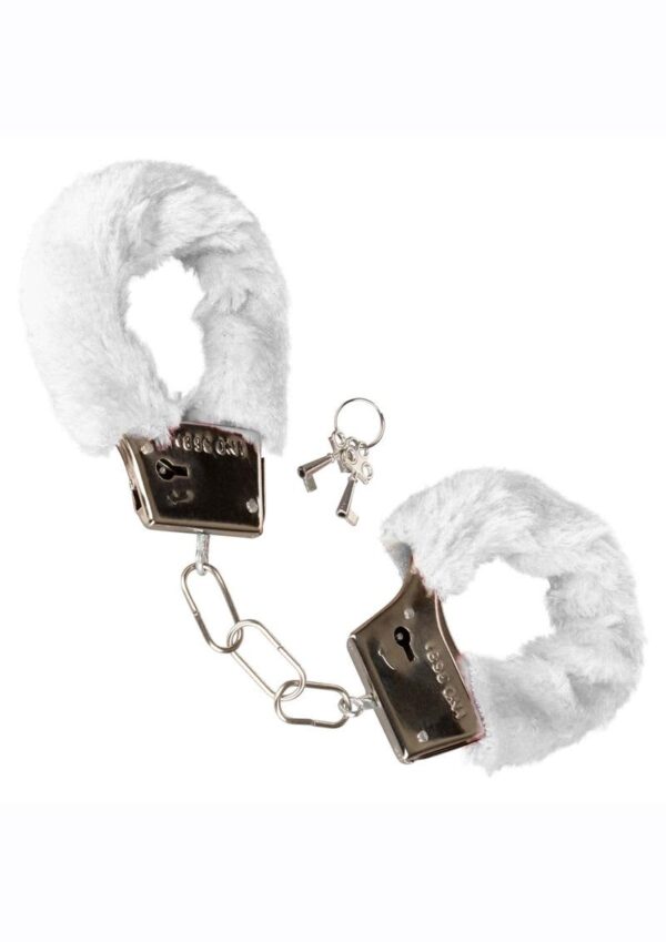 CAL EX PLAYFUL FURRY CUFFS WHT - Image 2
