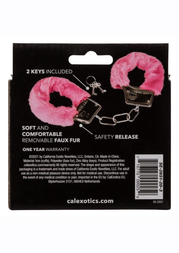 CAL EX PLAYFUL FURRY CUFFS PNK - Image 3