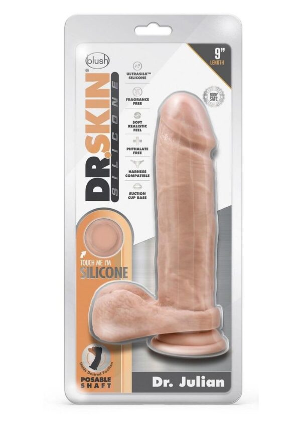 BL DR. SKIN SILICONE 9" DR. JULIAN