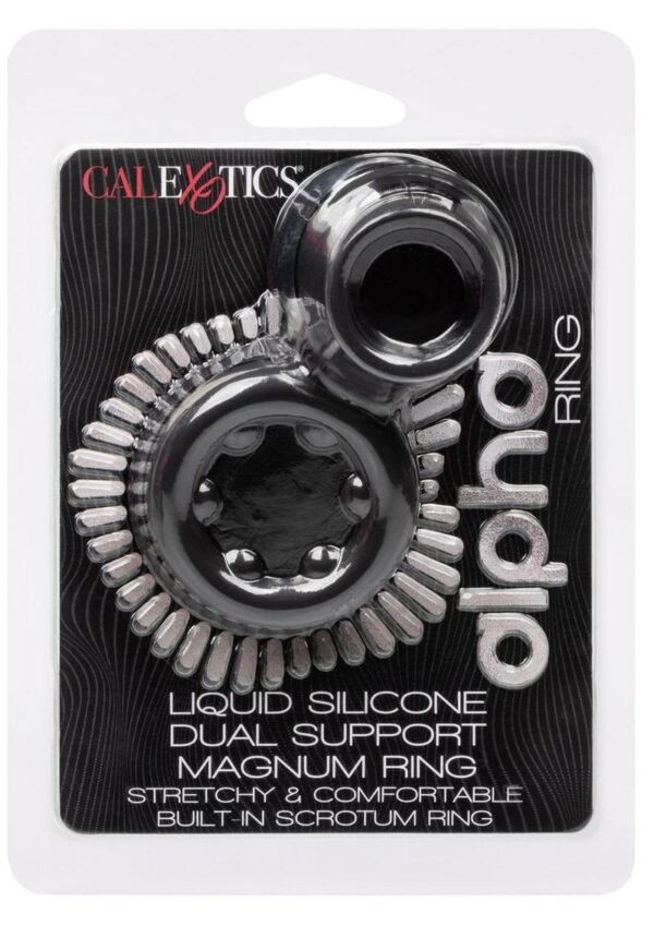 CAL EX ALPHA LIQUID SILICONE DUAL MAG BLK