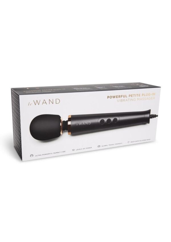 LE WAND POWERFUL PETITE PLUG-IN BLK