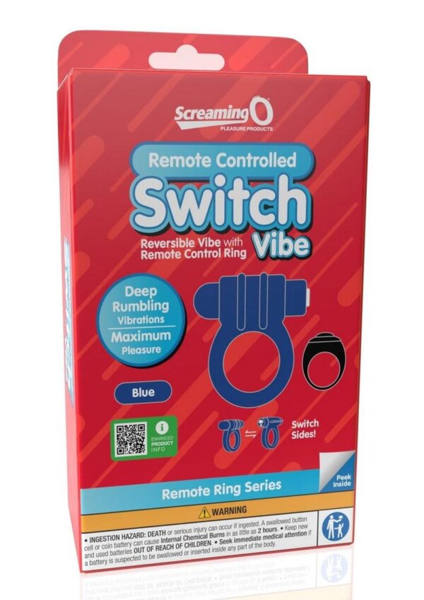 SCREAMING O SWITCH VIBE REMOTE RING BLUE