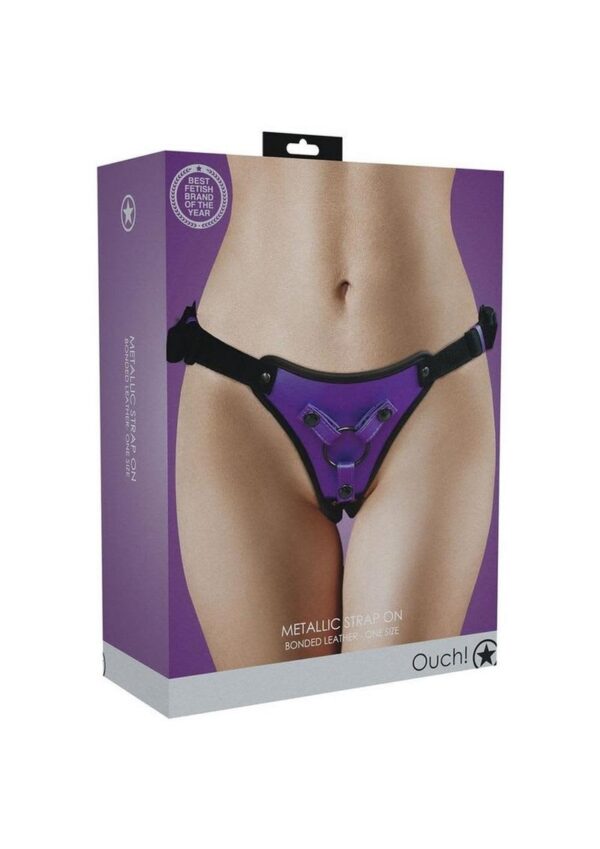 SOA OUCH! METALLIC STRAP-ON METALLIC PURP