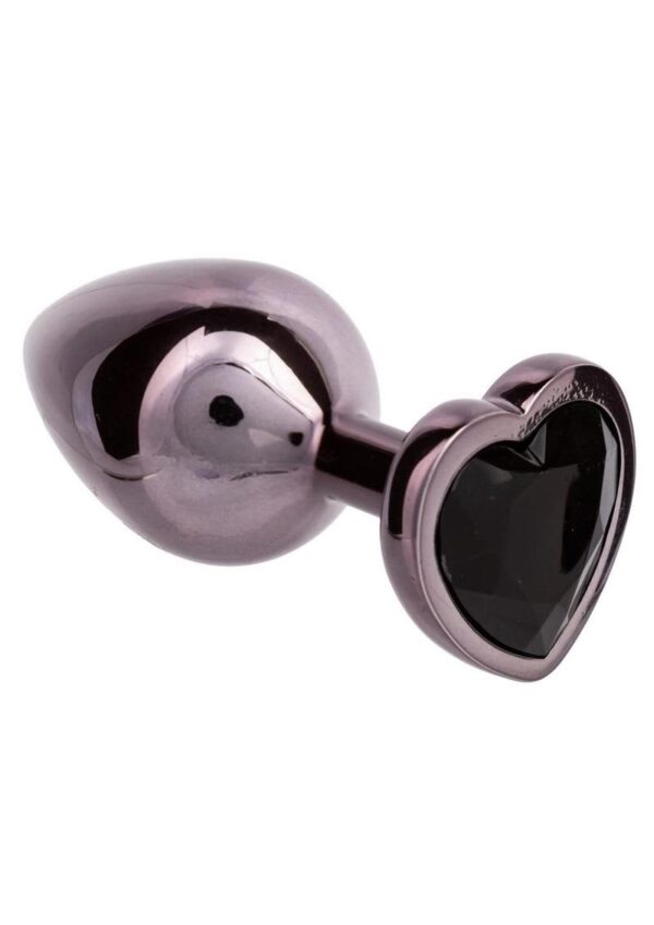 CAL EX JEWEL AMETHYST HEART PLUG BLACK LARGE - Image 2