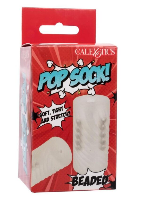 CAL EX POP SOCK BEADED CLEAR