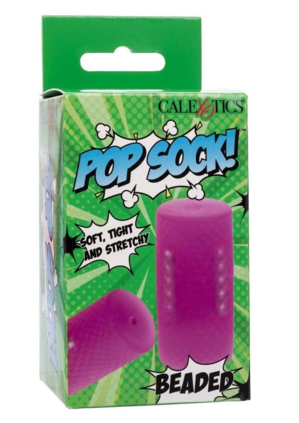 CAL EX POP SOCK BEADED PURPLE