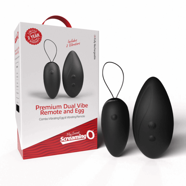 SCREAMING O PREMIUM DUAL VIBE REMOTE/EGG