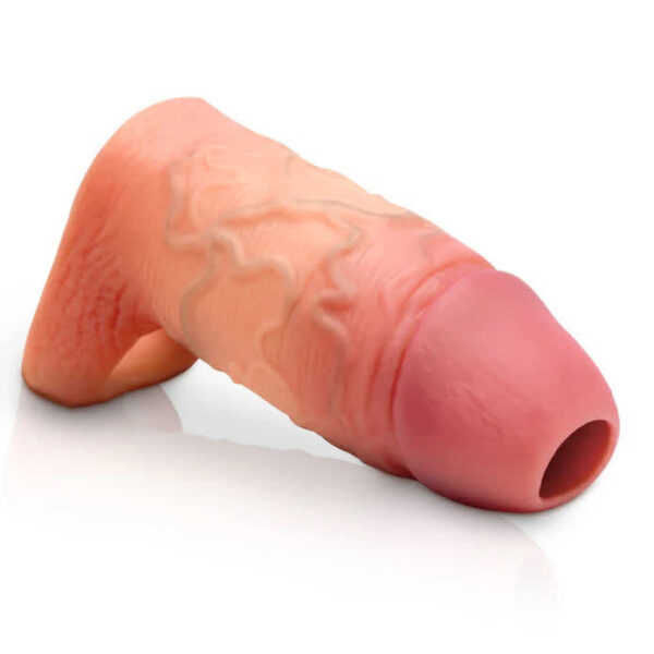 CURVE JOCK SILICONE ENHANCER W/STRAP FLESH - Image 3