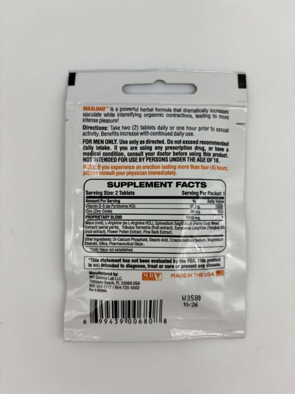PILLS MAX LOAD 2CT PILL PACK