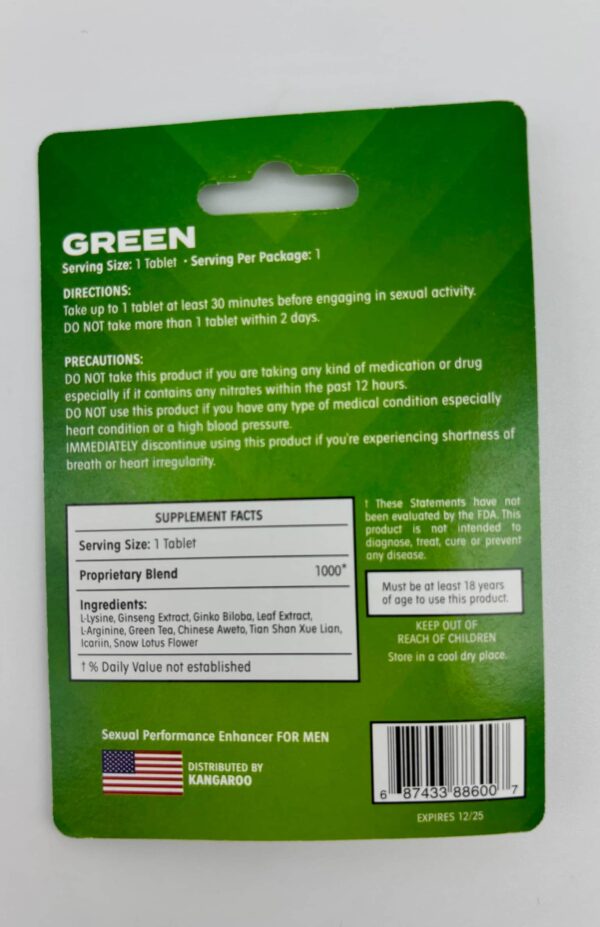 PILLS KANGAROO GREEN INTENSE - Image 2