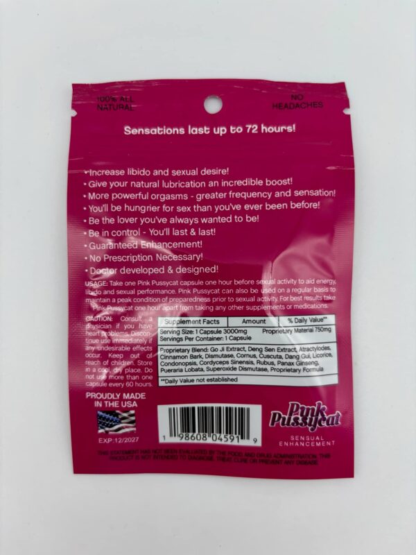 PILLS PINK PUSSYCAT FEMALE PILL - Image 2