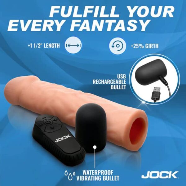 CURVE JOCK SILICONE EXTENSION W/REMOTE FLESH - Image 2