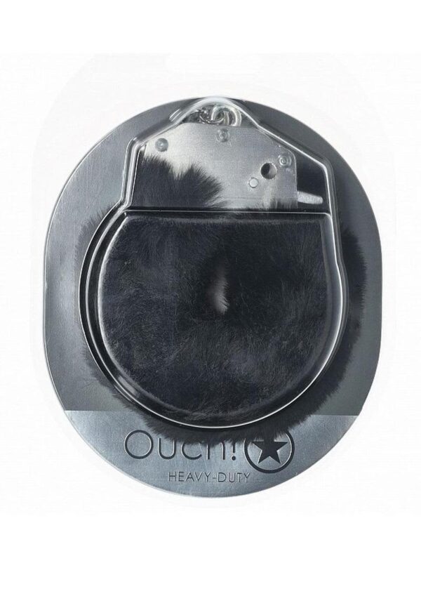 SOA OUCH! FLUFFY HANDCUFFS BLK