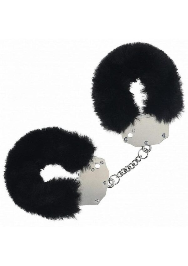 SOA OUCH! FLUFFY HANDCUFFS BLK - Image 2