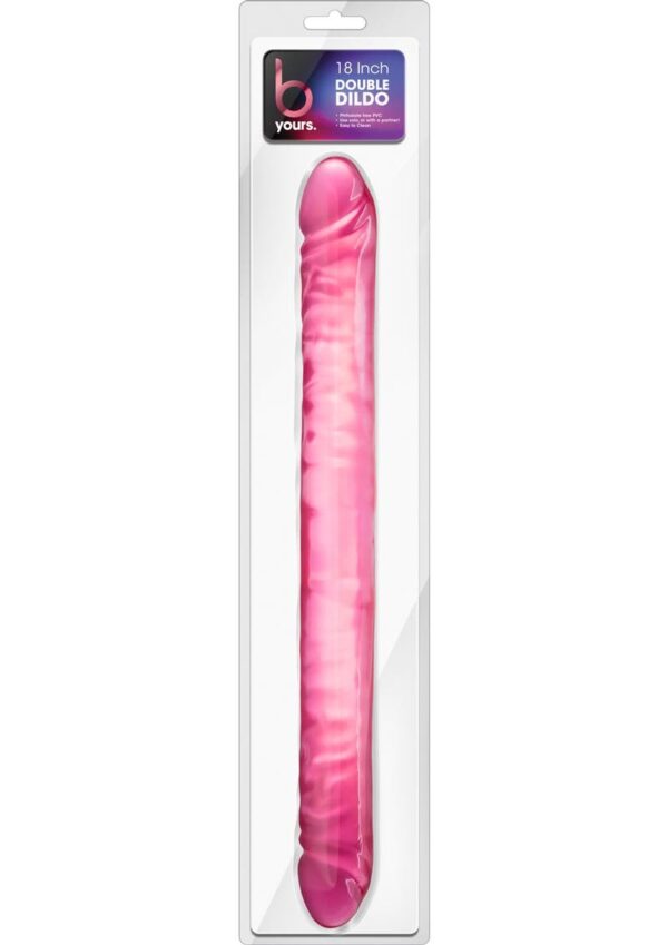 BL B YOURS 18" DOUBLE DILDO PINK
