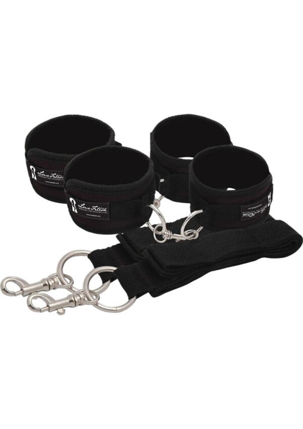 LF BED SPREADER 7PC BLK - Image 2