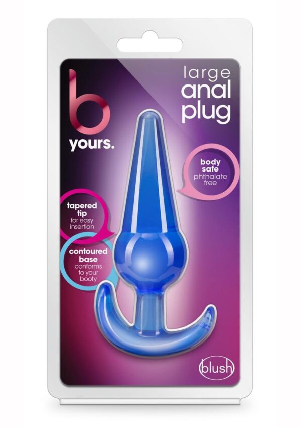 BL B YOURS LARGE ANAL PLUG BLUE