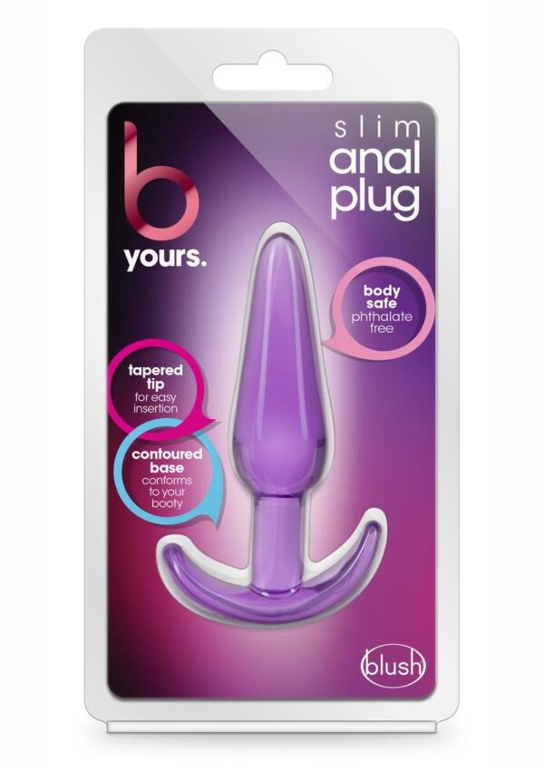 BL B YOURS SLIM ANAL PLUG PURP