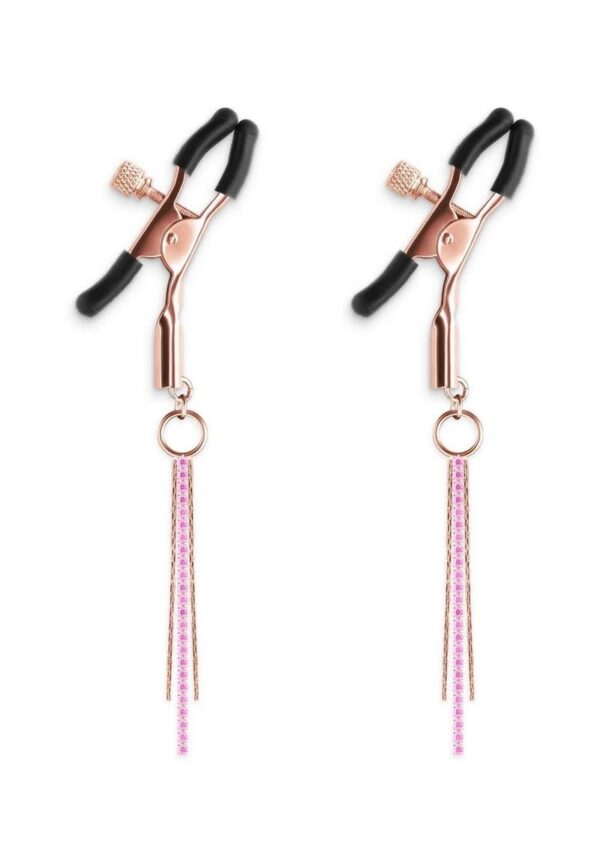 NSN BOUND NIPPLE CLAMPS DANGLE PINK - Image 2