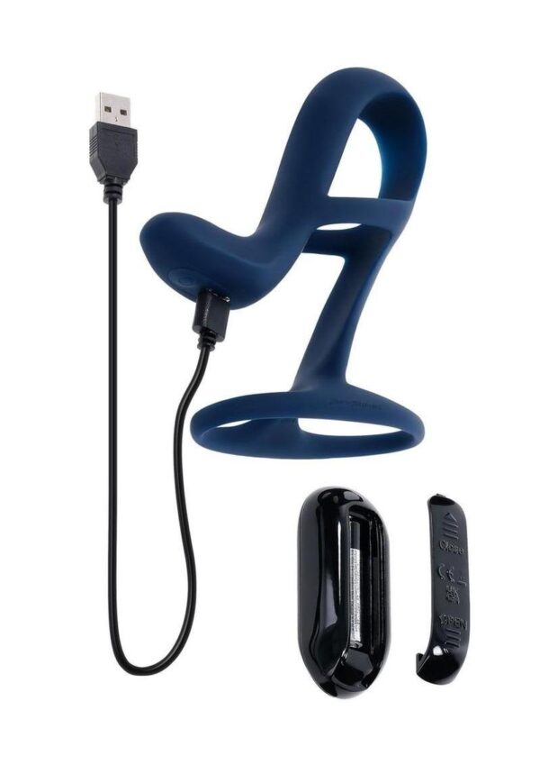 ZT BIG TIME PENIS SLEEVE W/REMOTE BLUE - Image 3
