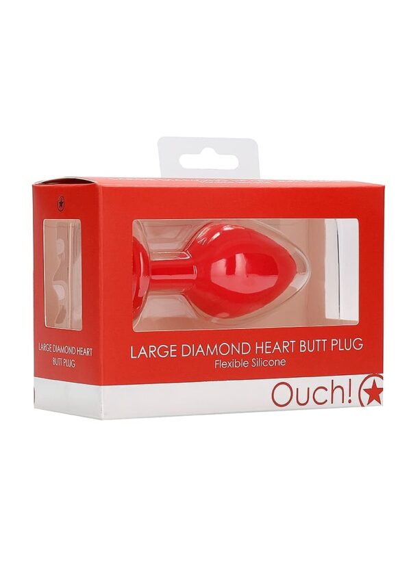SOA OUCH! LARGE DIAMOND HEART RED
