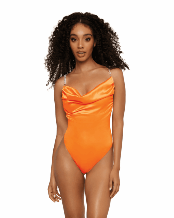 DG 13007 SATIN TEDDY TANGERINE L
