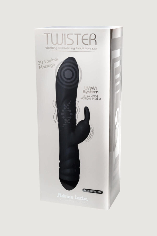 ADRIEN LASTIC TWISTER RABBIT BLACK