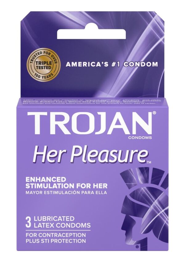 CONDOMS TROJAN HER PLEASURE 3PK