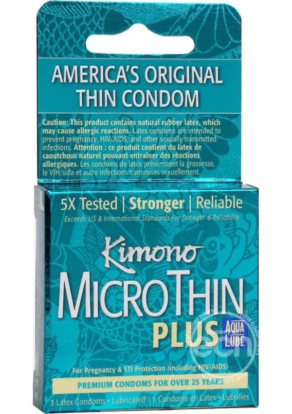 CONDOMS KIMONO MICRO THIN PLUS LUBE 3PK
