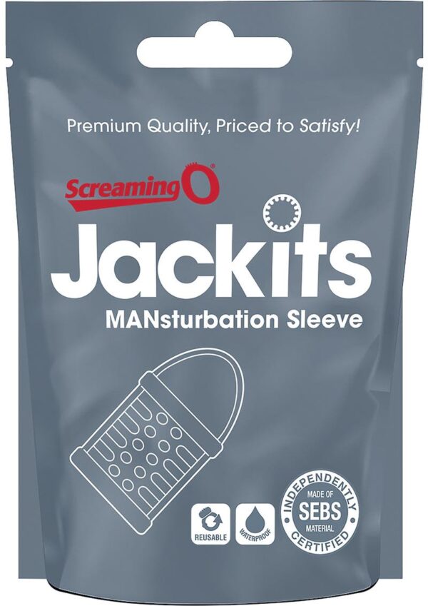 SCREAMING O JACKITS MASTURBATION SLEEVE CLEAR
