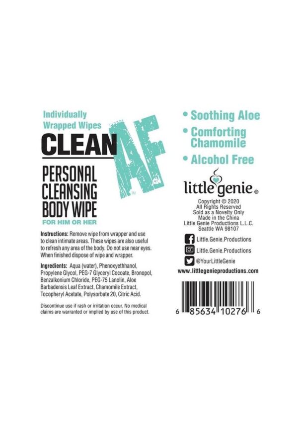CLEAN AF PERSONAL WIPE - Image 2