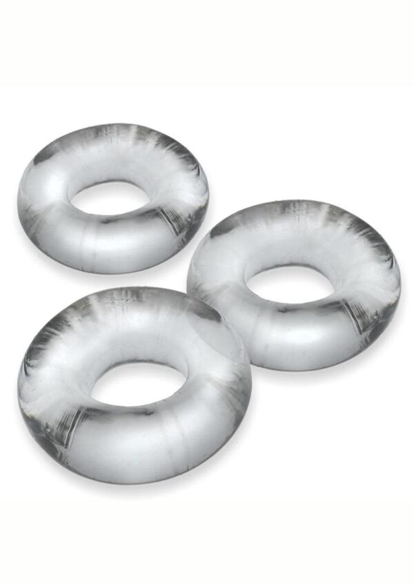 OXBALLS FAT WILLY 3 PK JUMBO C-RINGS CLEAR - Image 2